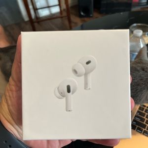 Apple air pod pros 2nd gen originally 240 selling for 150 new in box